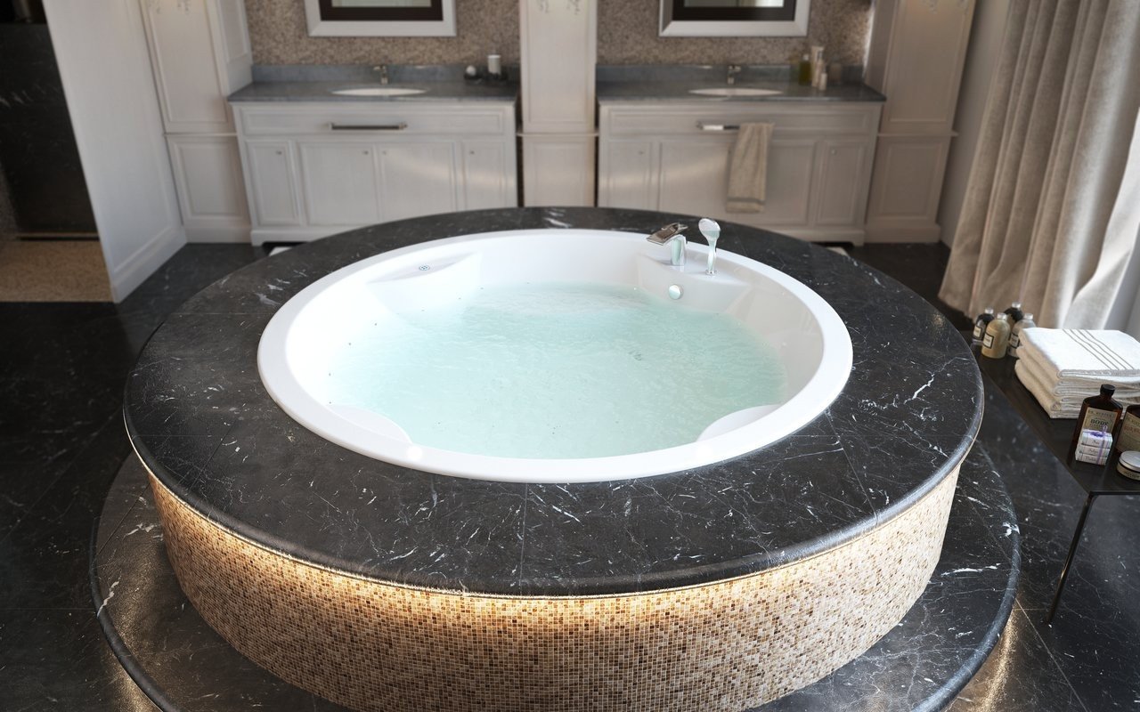 Aquatica Allegra Relax Eingebaute Luftmassage-Badewanne aus Acryl picture № 0