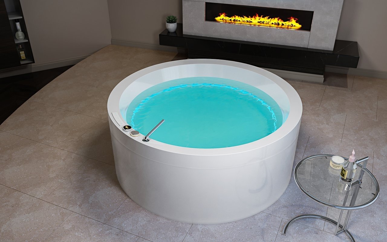 Aquatica Dream-Rondo HydroRelax Hydromassage Badewanne aus Kunststein DurateX™ – Außen/Innen International (220V/50/60Hz) picture № 0