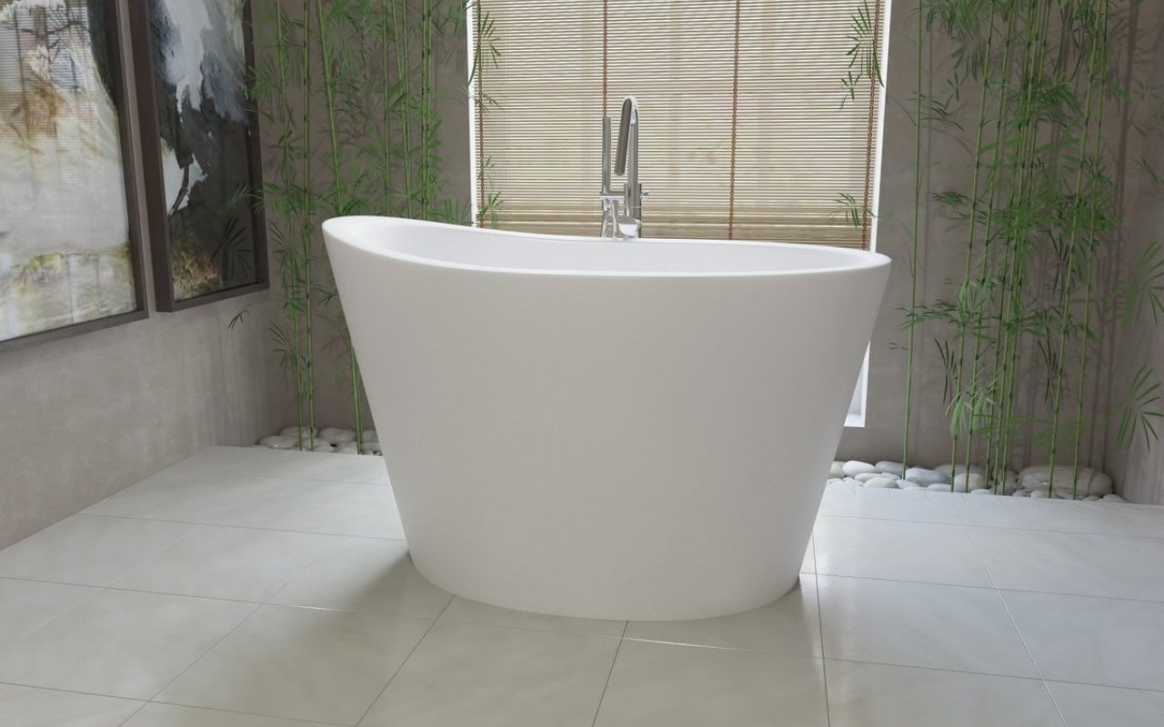 Aquatica True Ofuro Freistehende Japanische Badewanne aus Kunststein AquateX™ picture № 0