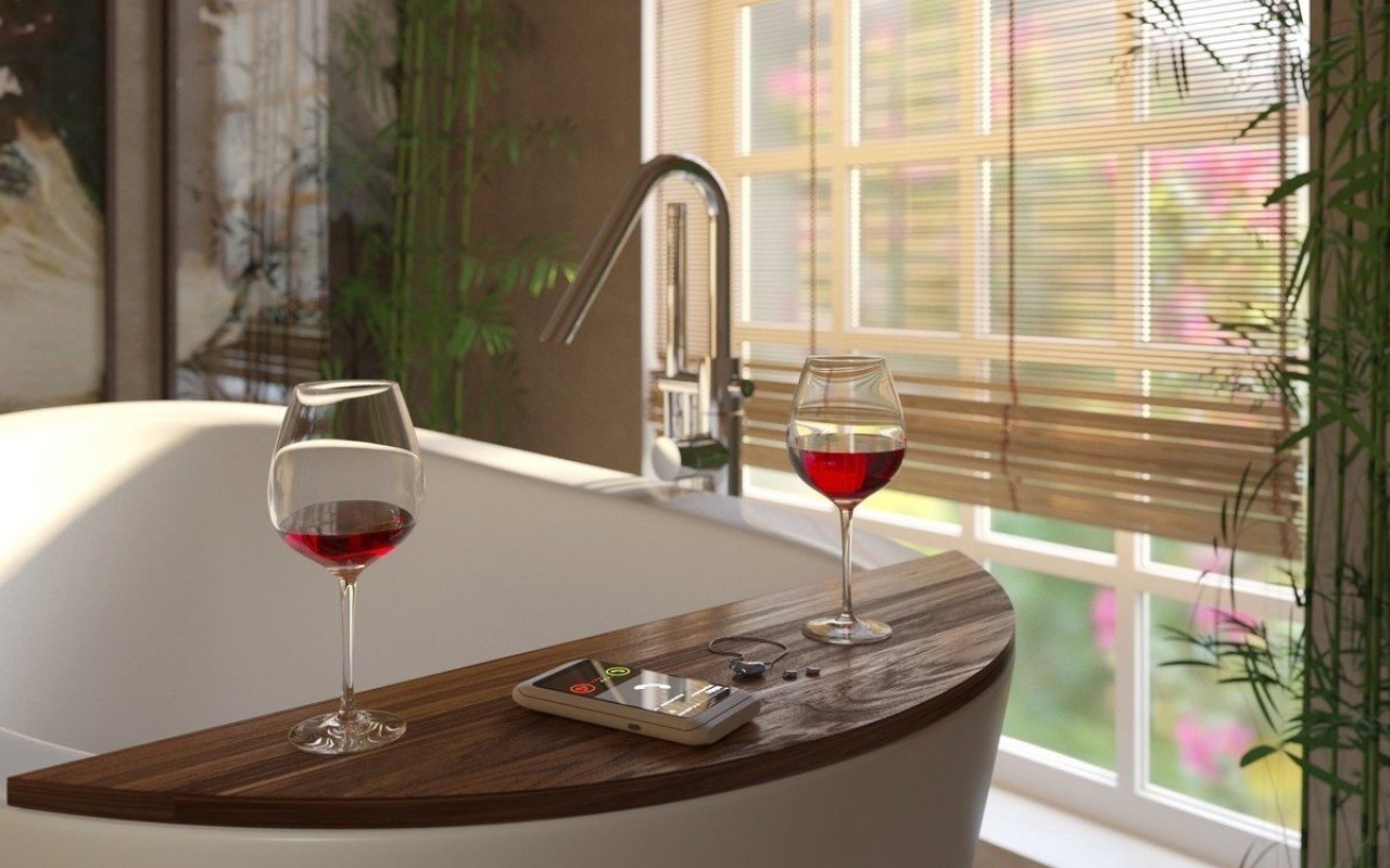 Aquatica True Ofuro Wasserdichtes Badewannentablett aus amerikanischem Walnussholz picture № 0