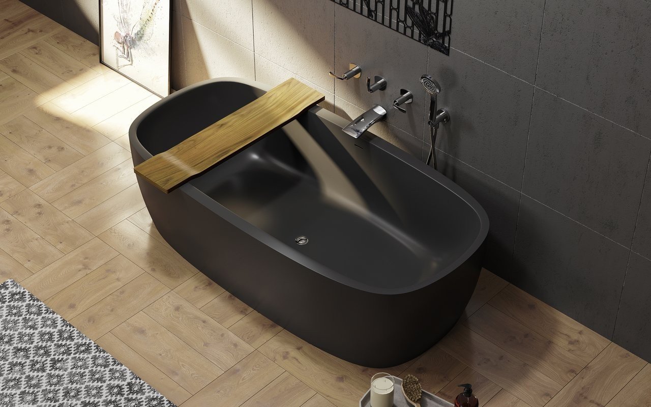 Aquatica Tidal Wasserfeste Badewanne Tablett aus Teakholz picture № 0