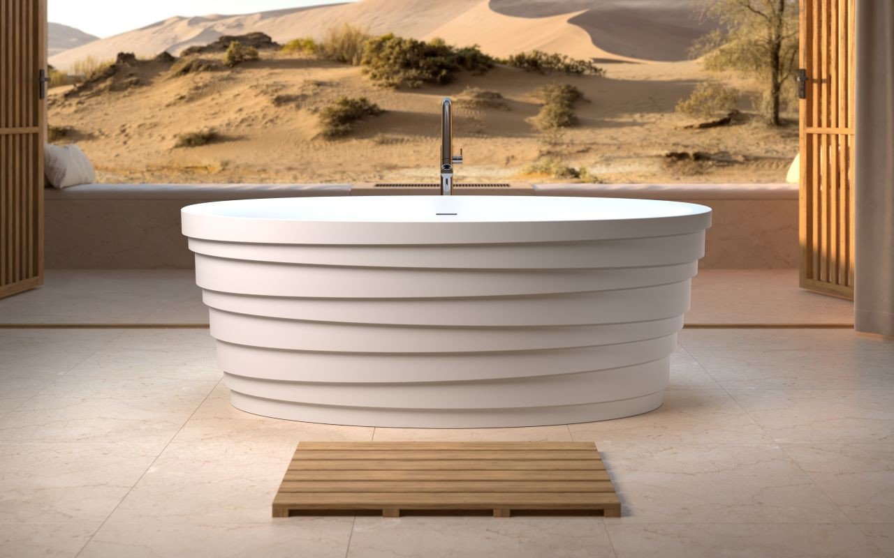 Aquatica Dune White Freistehende Solid Surface Badewanne picture № 0