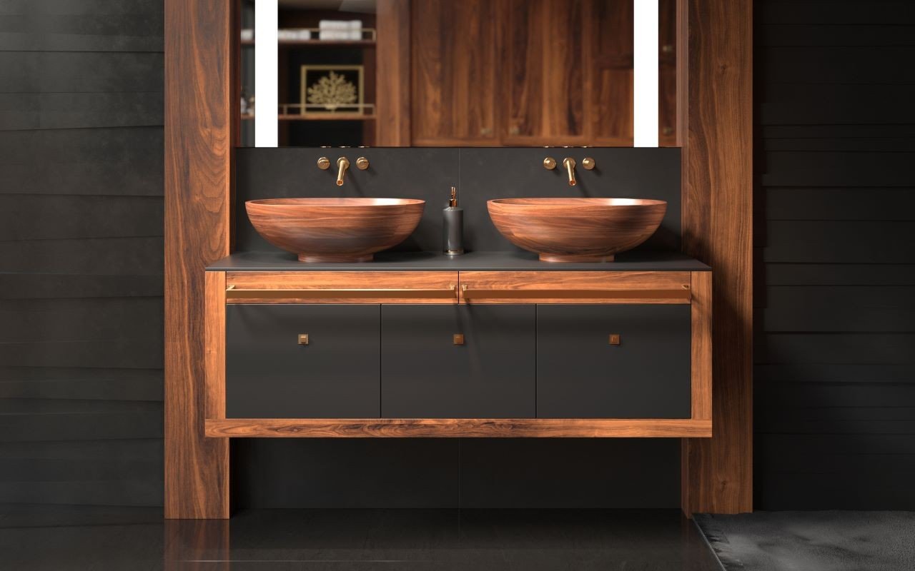 ᐈ 【Aquatica Karolina Amerikanische Walnuss Vessel Sink】 Buy Online ...
