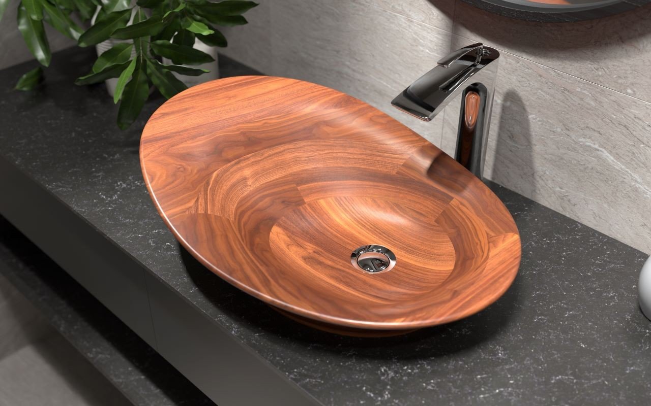 ᐈ 【Aquatica Nanomorph Amerikanische Walnuss Vessel Sink】 Buy Online ...