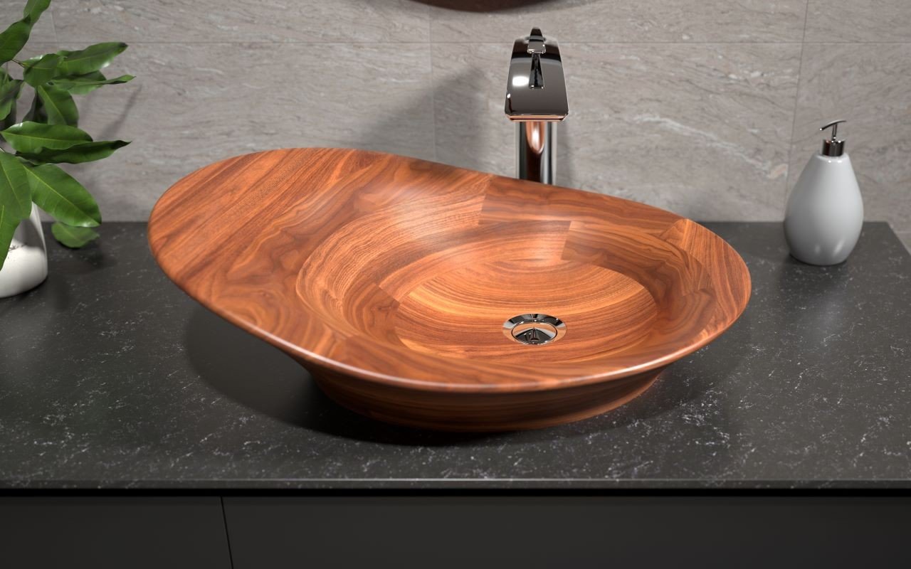 ᐈ 【Aquatica Nanomorph Amerikanische Walnuss Vessel Sink】 Buy Online ...