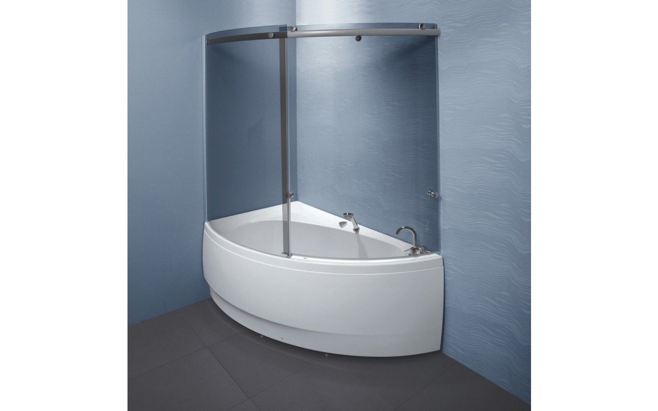 Aquatica Idea-R Tinted Curved Glass Shower Wall picture № 0