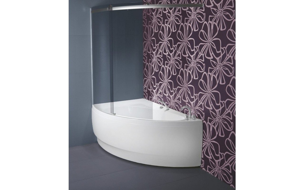 Aquatica Idea-R Tinted Curved Glass Shower Wall picture № 0