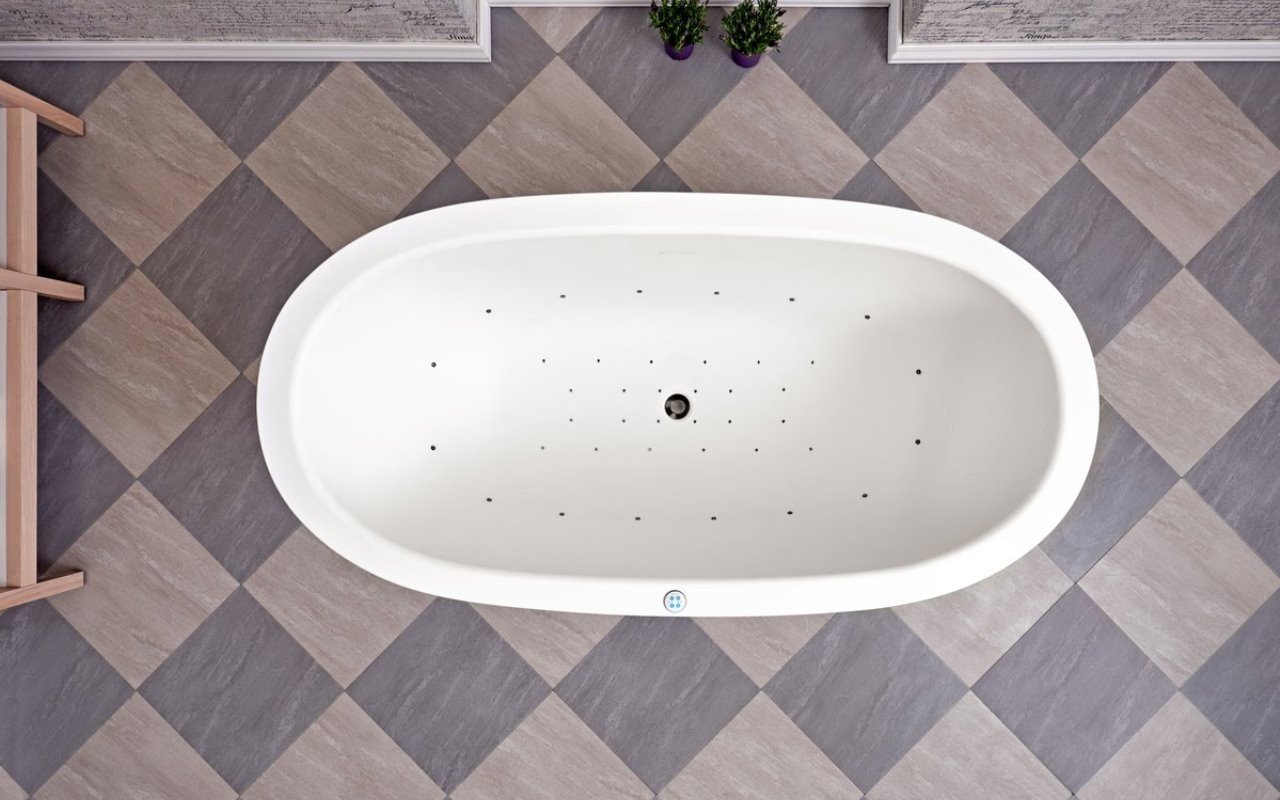 Aquatica Karolina 2 Relax Freistehende Luftmassage-Badewanne aus Kunststein AquateX™ picture № 0