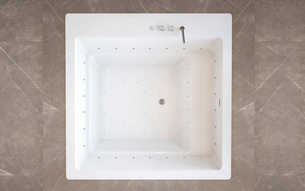 Aquatica Lacus Relax Eingebaute Luftmassage-Badewanne aus Acryl picture № 0