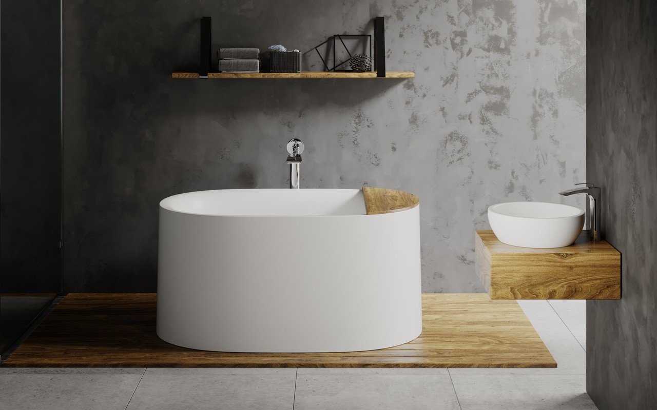 Aquatica Sophia Freistehende Badewanne aus Kunststein AquateX™ picture № 0