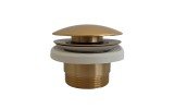 Aquatica Euroclicker3 Aged Gold Bathtub Drain03