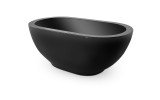 Aquatica karolina graphite black freestanding stone bathtub white background web 03