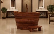 Aquatica TrueOfuro American Walnut Freestanding Wood Bathtub 2 (web)