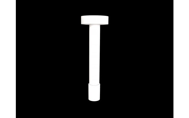 ᐈLuxury 【Aquatica Deckenmontierter Mittlerer Duscharm im Mattweiß】 Best